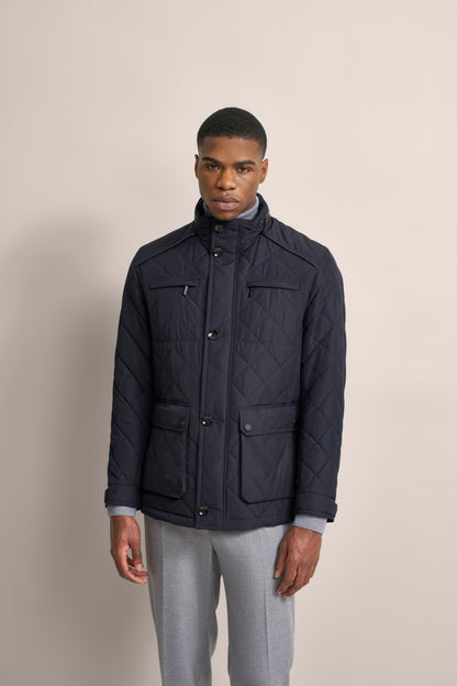 Bugatti 99052 Diamond Quilted Jacket Navy