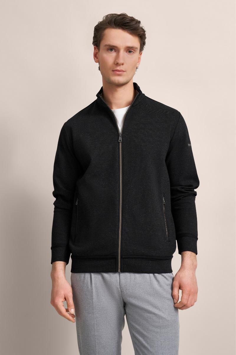 Bugatti 65170B Zip Up Jumper 290