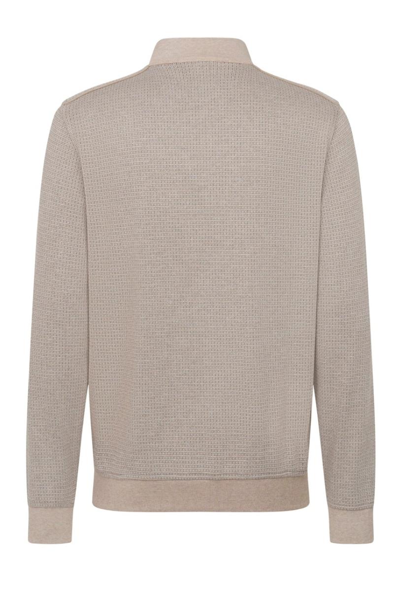 Bugatti 75141C 1/4 Zip Knit Sweater Taupe