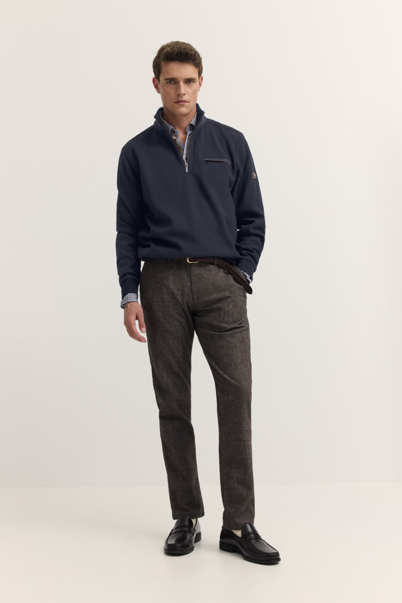 Bugatti 25050F Full Zip Sweat Jacket Navy — view 4