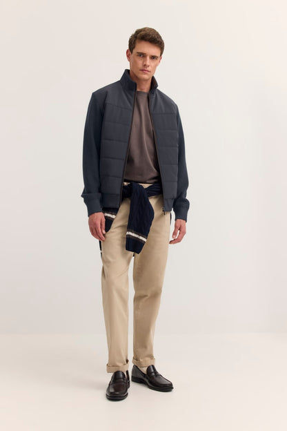 Bugatti 25556F Zip Through Cardigan Navy