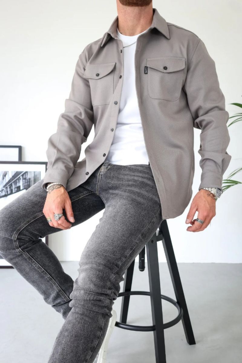 Capo Light Grey Overshirt