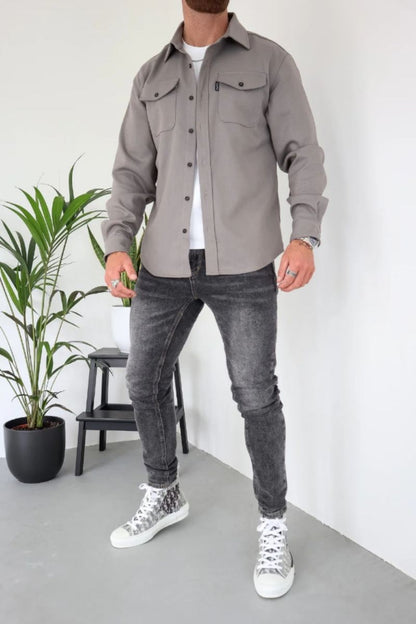 Capo Light Grey Overshirt