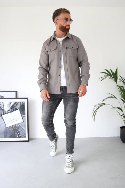 Capo Light Grey Overshirt