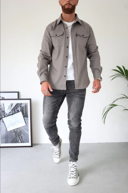 Capo Light Grey Overshirt