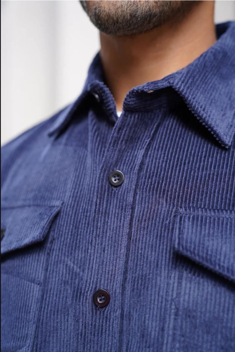 Capo Cord Overshirt Navy