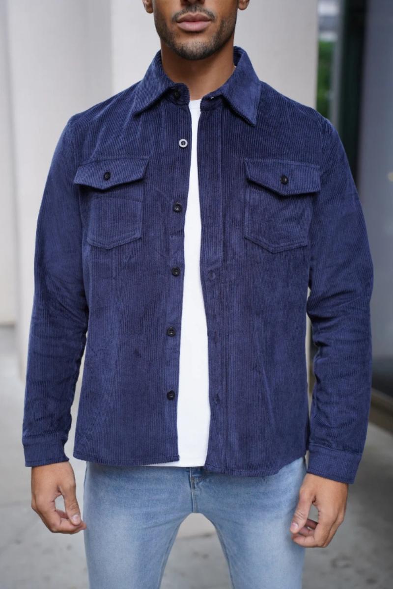 Capo Cord Overshirt Navy