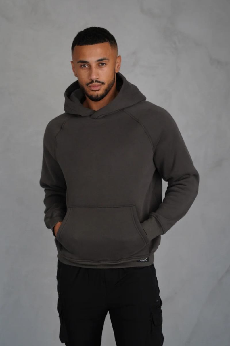 Capo Raglan Hoodie Dark Grey