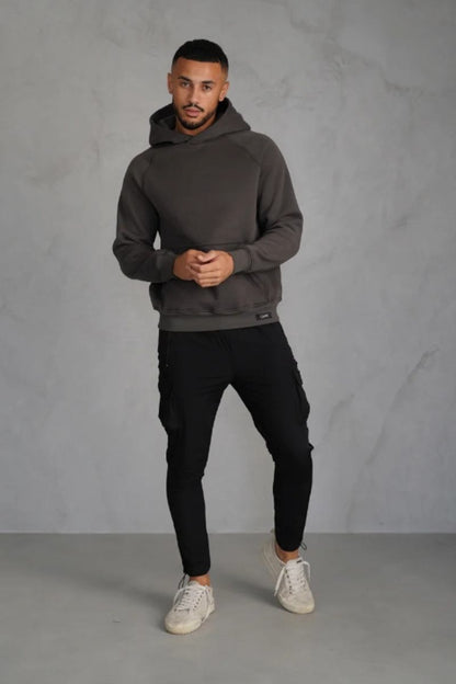 Capo Raglan Hoodie Dark Grey