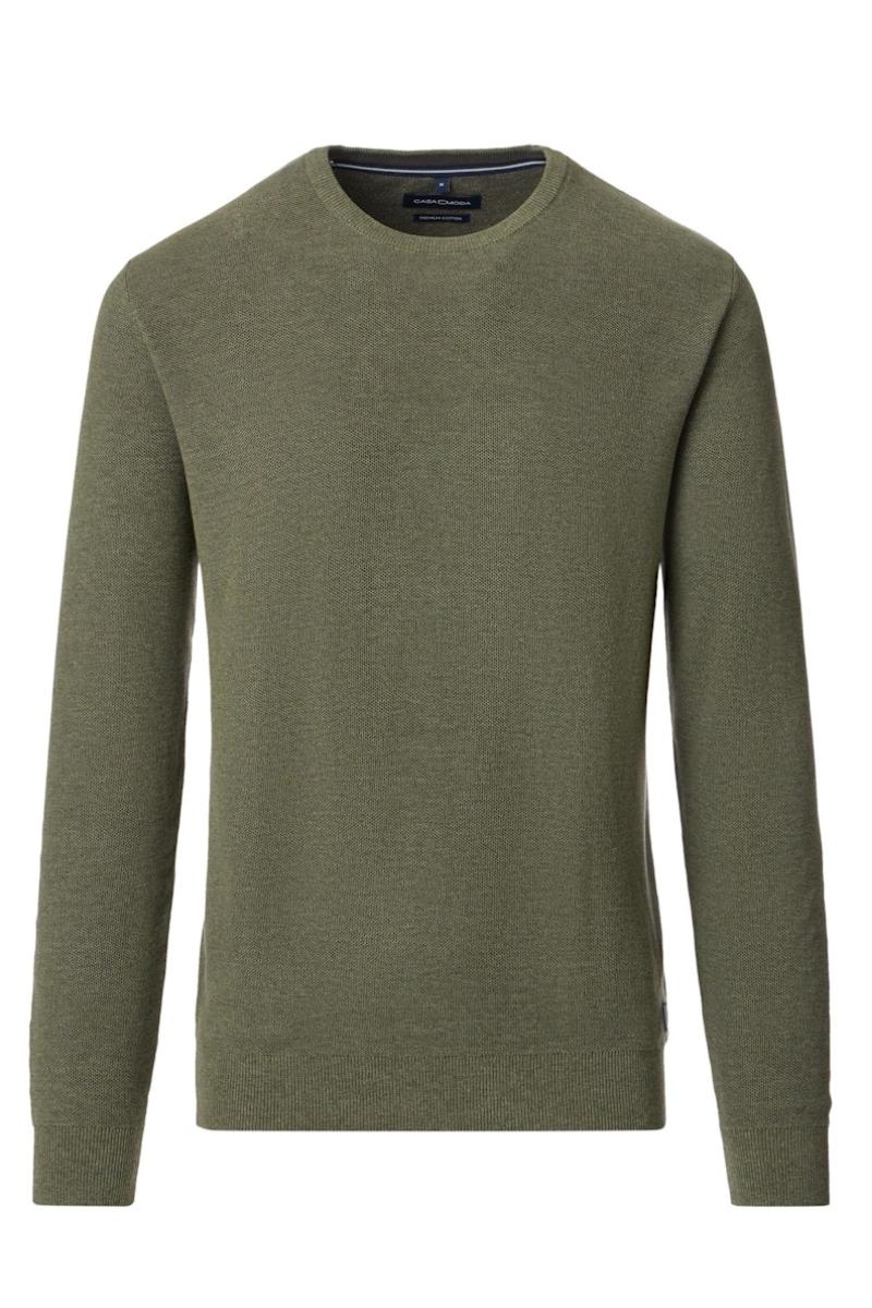 Casa Moda 05800 O Neck Jumper Green