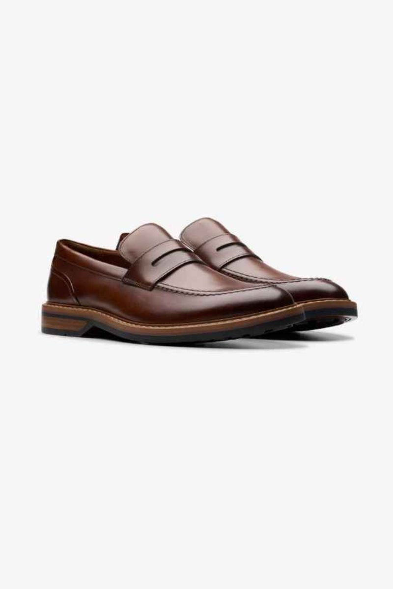 Clarks Alwin Step Mid Tan Leather Shoe