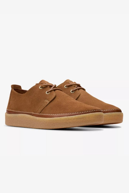 Clarks Clarkwood Low Cola Suede Shoe