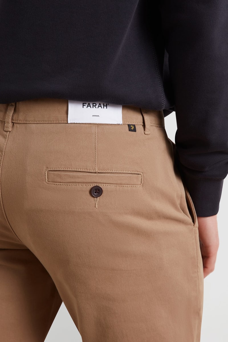 Farah Elm Stretch Twill Chino Beige