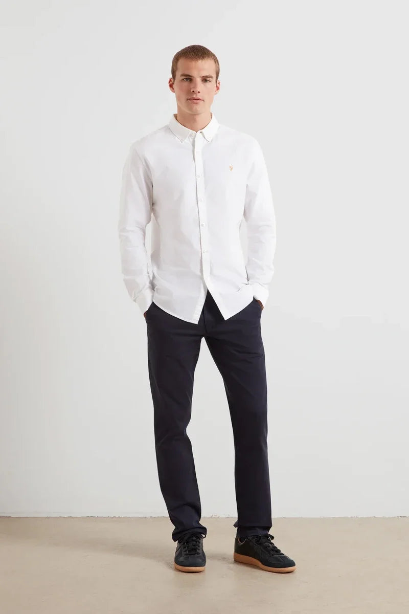 Farah Elm Stretch Twill Chino True Navy