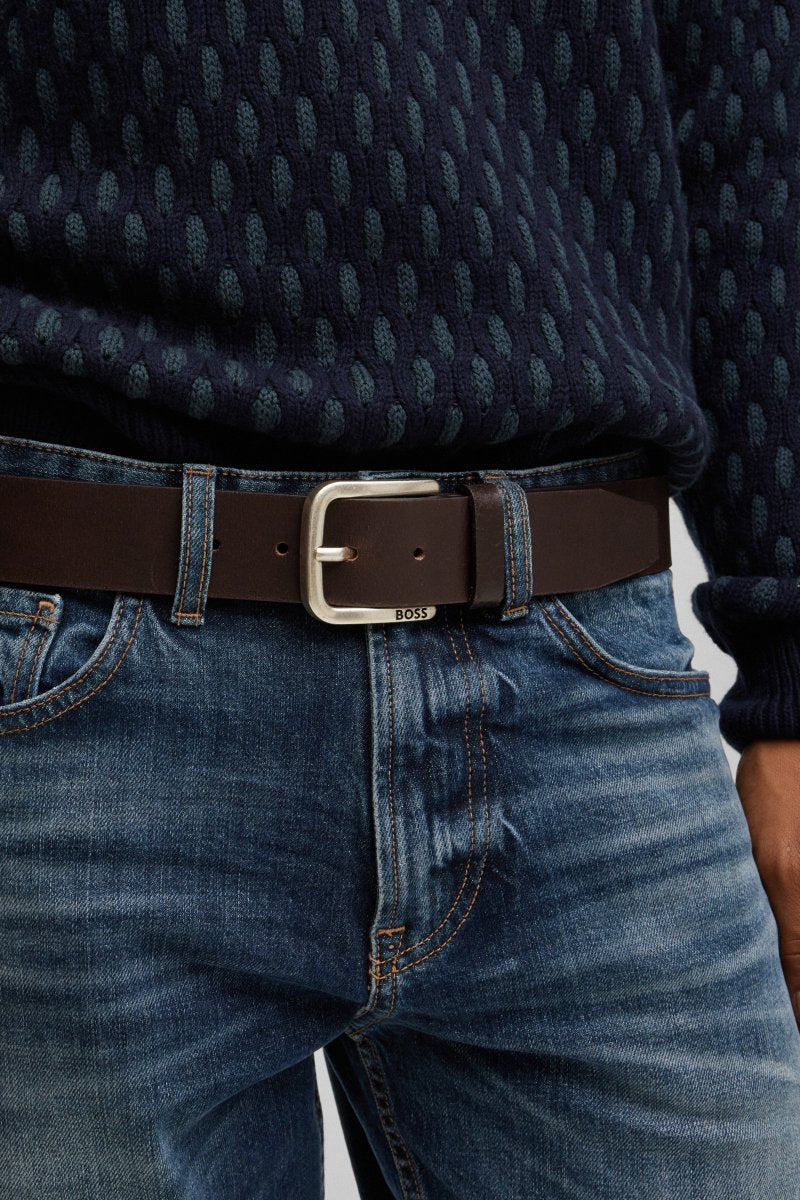 Hugo Boss 50491903 Janni Leather Belt Dark Brown