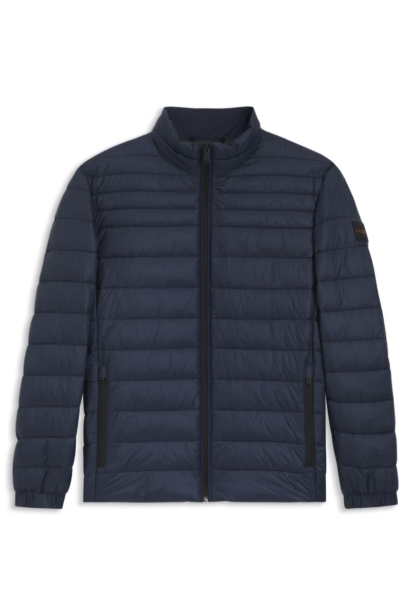 Boss 50549252 Oden2 Slim Fit Packable Quilted Jacket Dark Blue