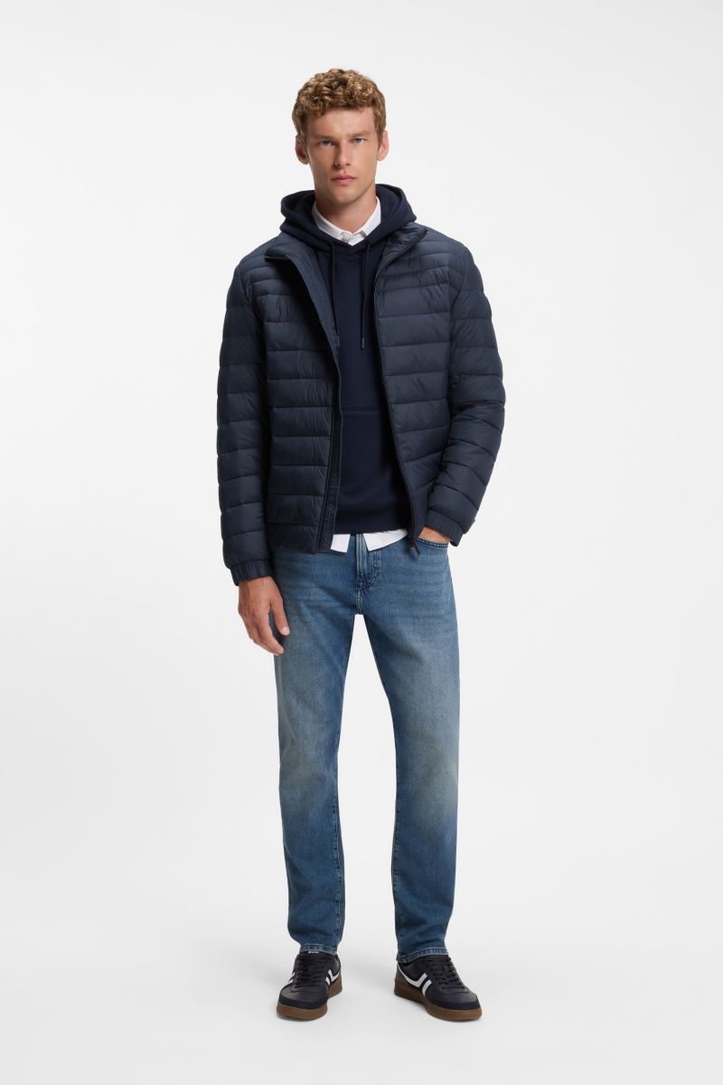 Boss 50549252 Oden2 Slim Fit Packable Quilted Jacket Dark Blue