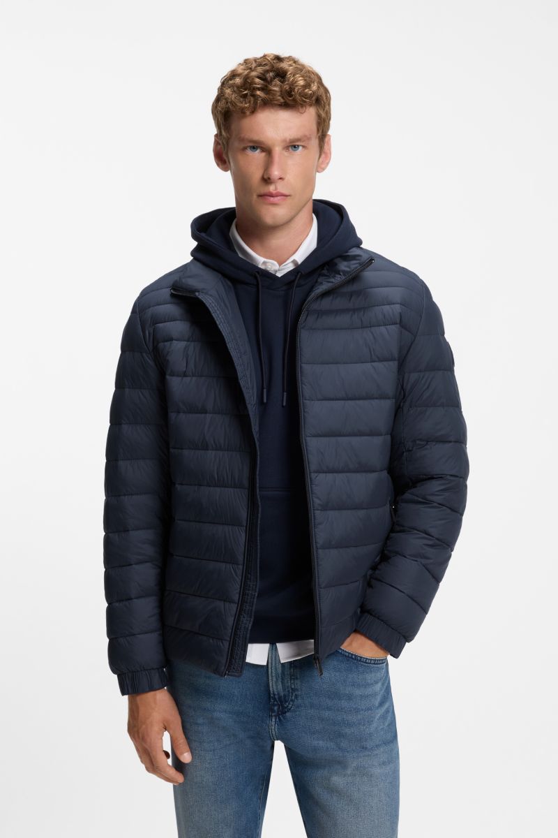 Boss 50549252 Oden2 Slim Fit Packable Quilted Jacket Dark Blue