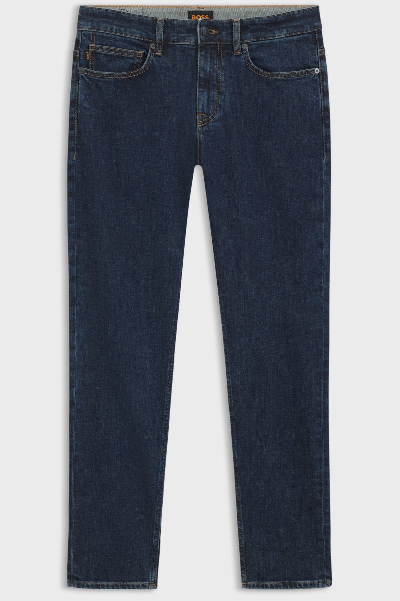 Boss 50564546 Delaware Slim Fit Comfort Stretch Jeans Navy