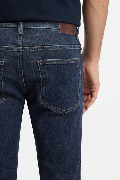 Boss 50564546 Delaware Slim Fit Comfort Stretch Jeans Navy