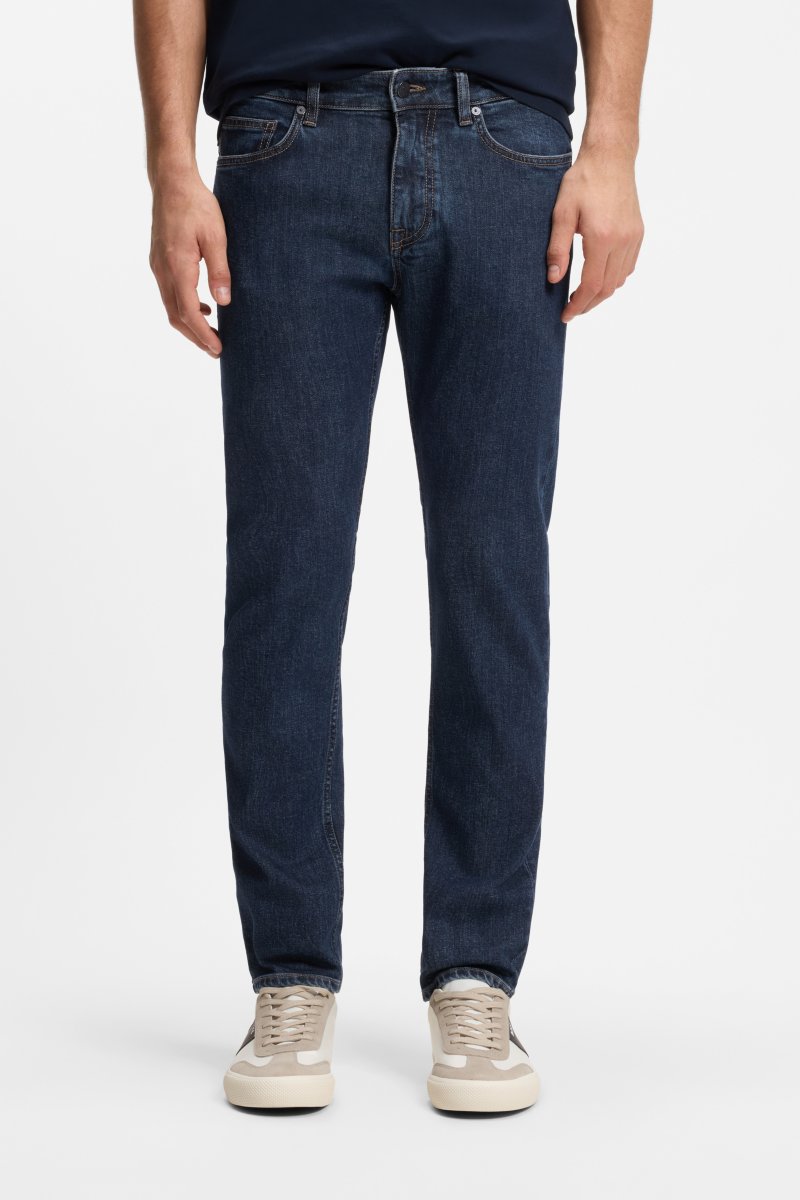 Boss 50564546 Delaware Slim Fit Comfort Stretch Jeans Navy