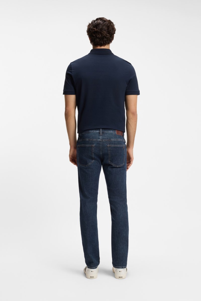 Boss 50564546 Delaware Slim Fit Comfort Stretch Jeans Navy