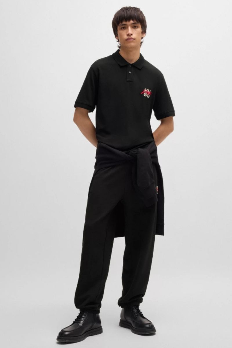 Hugo Dalog Poloshirt Black