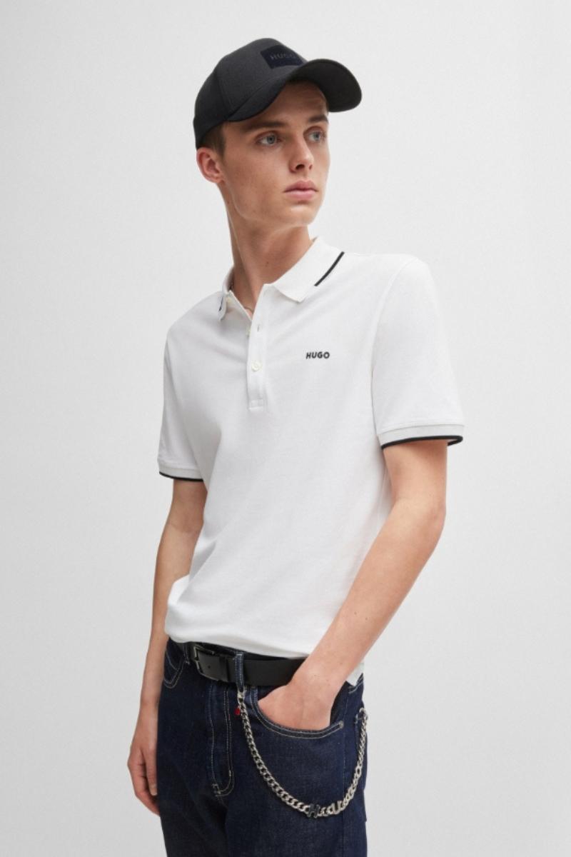 Hugo Dinoso222 Poloshirt White
