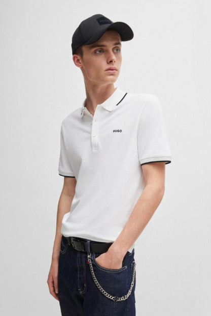 Hugo Dinoso222 Poloshirt White