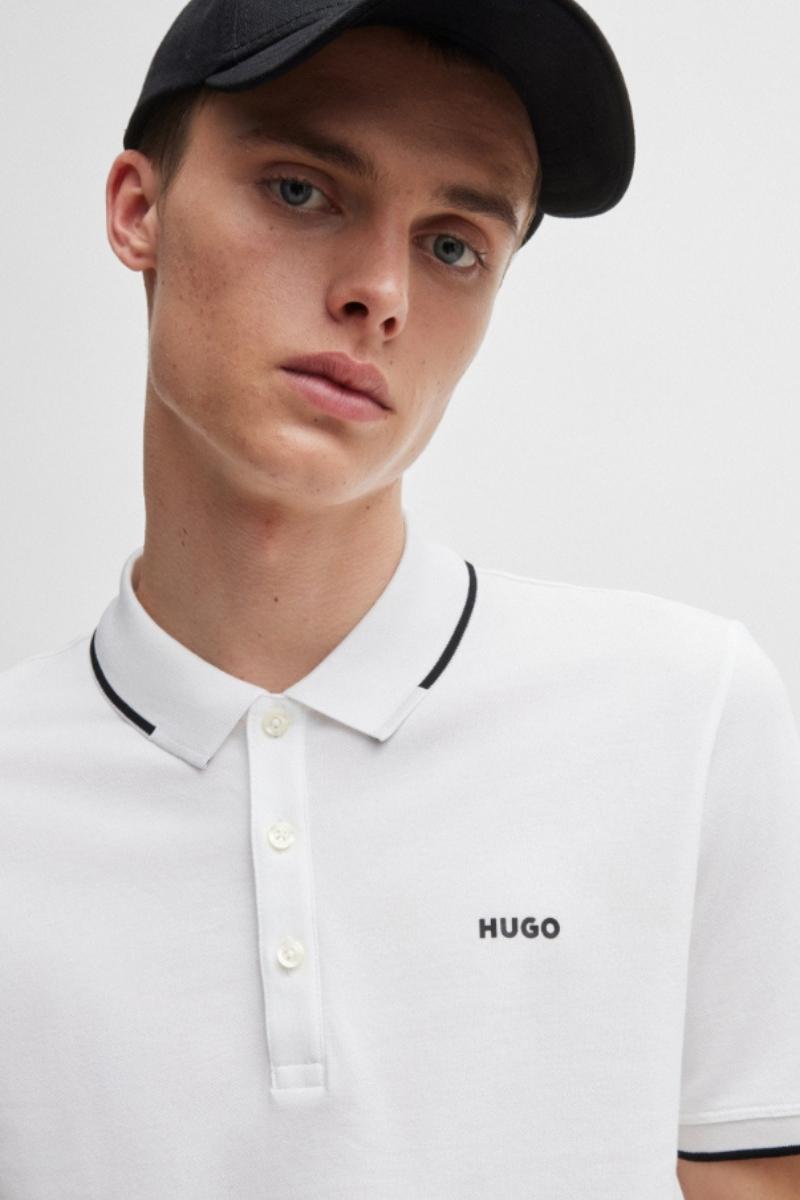 Hugo Dinoso222 Poloshirt White