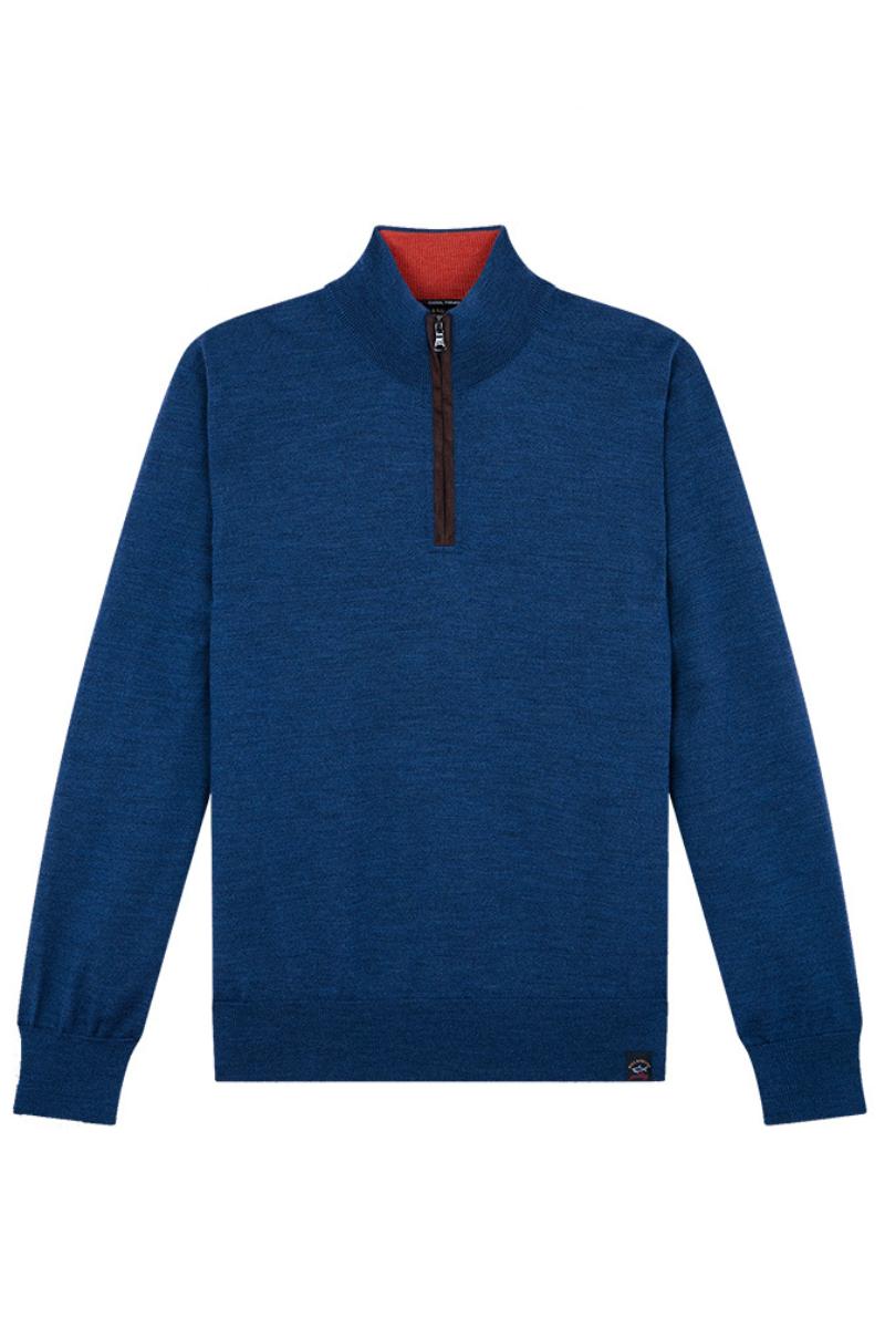 Paul &amp; Shark 11603 1/4 Zip Jumper Blue