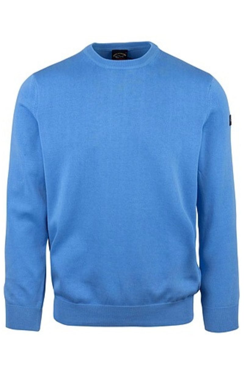 Paul &amp; Shark 11574 Cotton Crew Jumper Blue