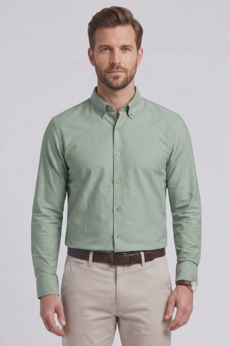 Ed Oliver Oxford Shirt Green