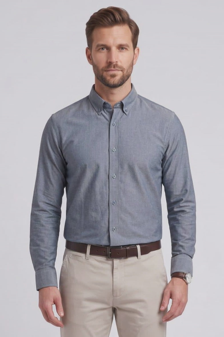 Ed Oliver Oxford Shirt Indigo