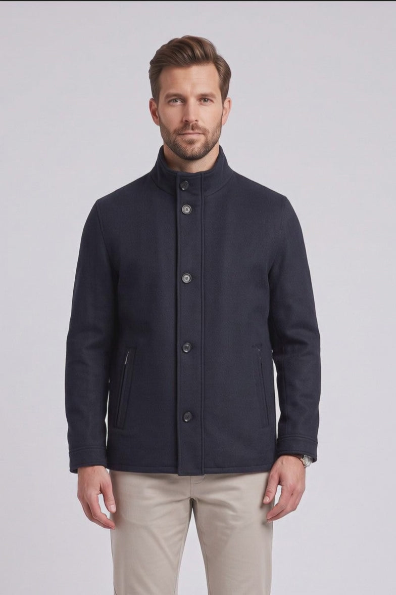Bugatti 21061 Wool Blend Jacket Navy