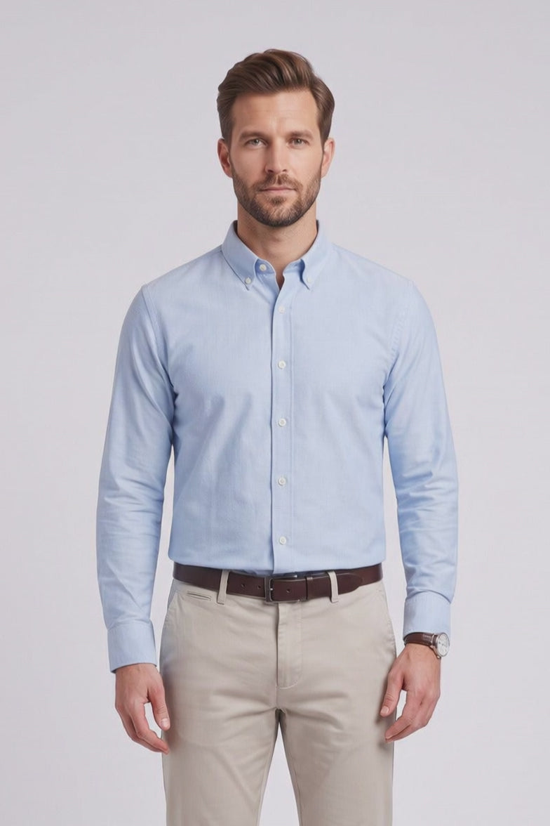 Ed Oliver Oxford Shirt Sky