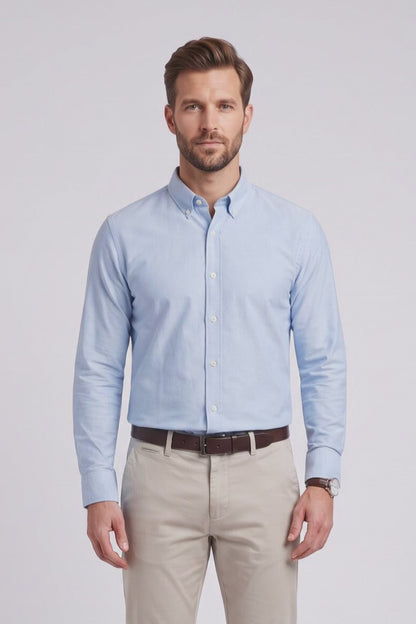 Ed Oliver Oxford Shirt Sky