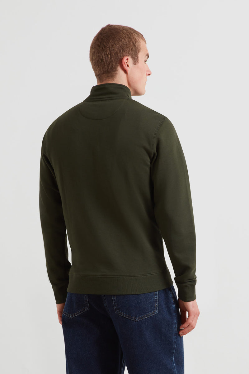 Farah Arnold Quarter Zip Sweatshirt Evergreen