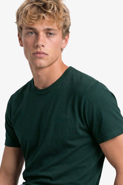 Superdry Essential Company Logo Tee - Forest Green/Deep Green