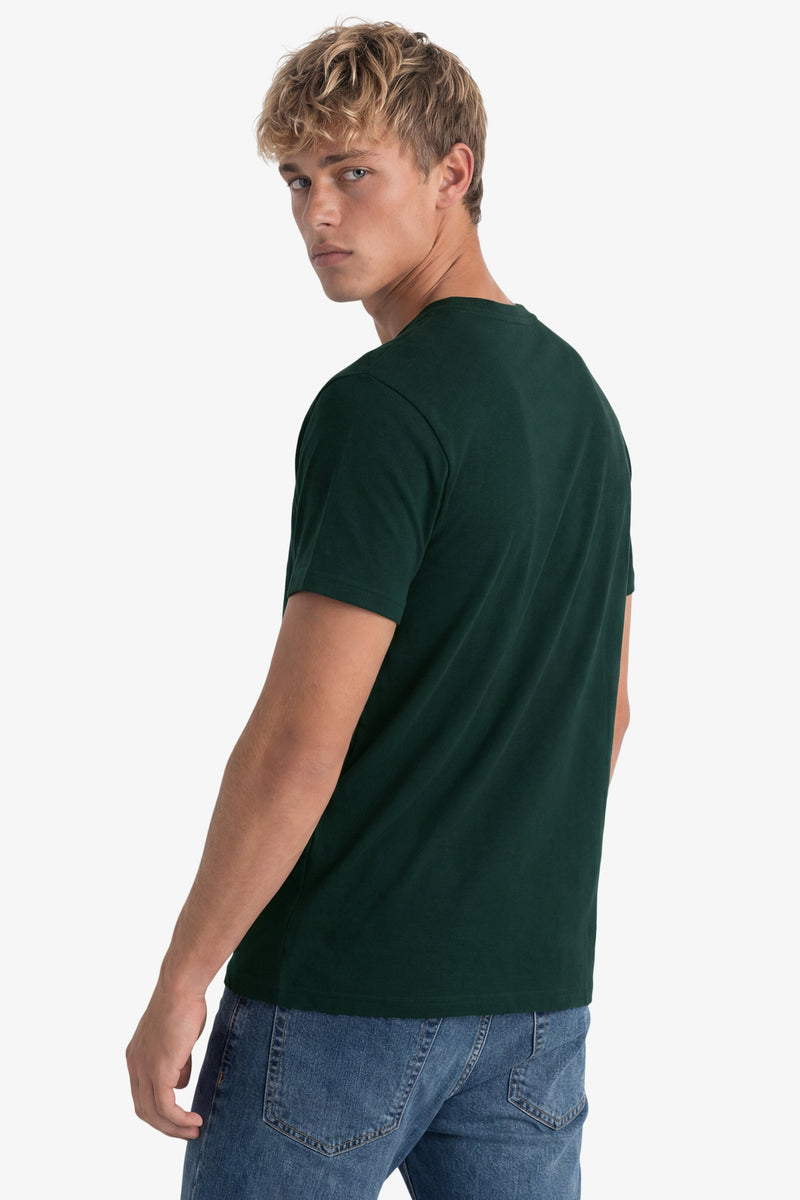 Superdry Essential Company Logo Tee - Forest Green/Deep Green