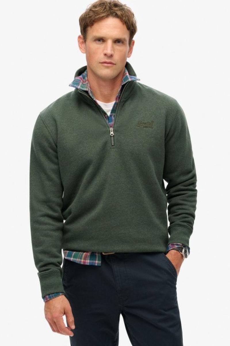 Superdry Ess Logo Henley Forest