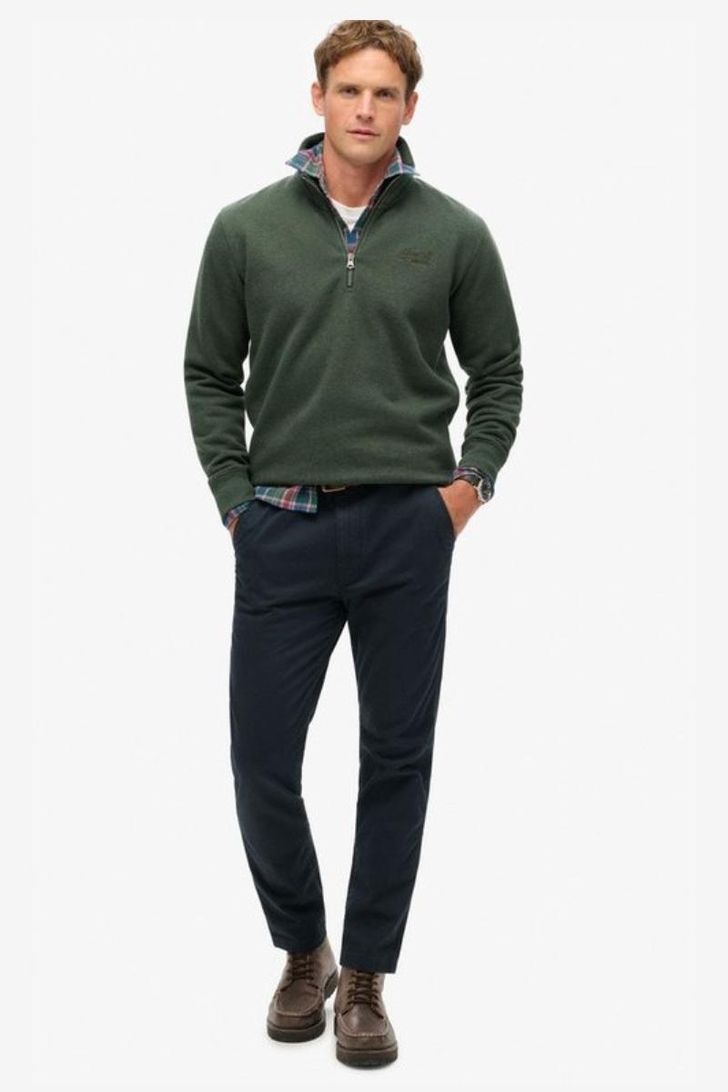 Superdry Ess Logo Henley Forest