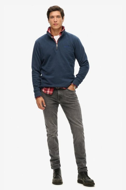 Superdry Ess Logo Henley Navy
