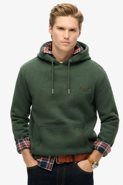Superdry Ess Logo Hoodie Forest Green