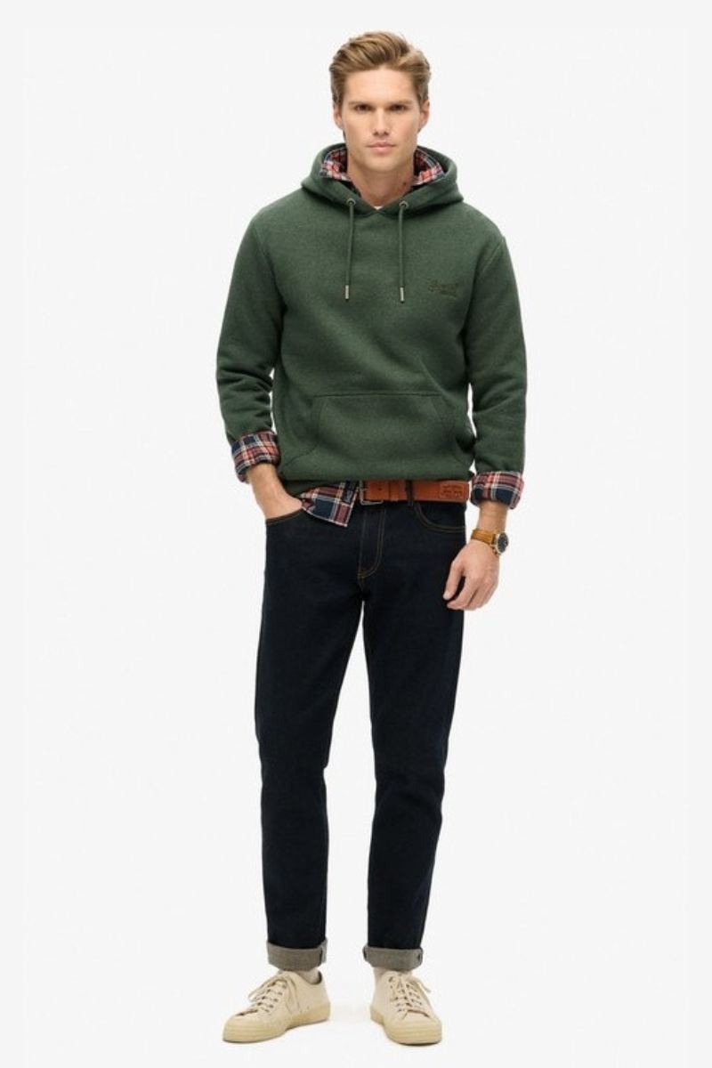 Superdry Ess Logo Hoodie Forest Green