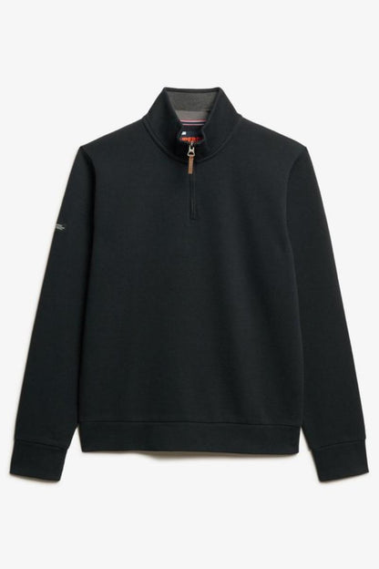 Superdry Core Pique Henley Black