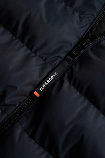 Superdry Hood Sports Puffer Navy