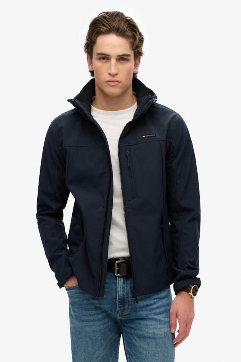 Superdry Hood Softshell Trekker Navy