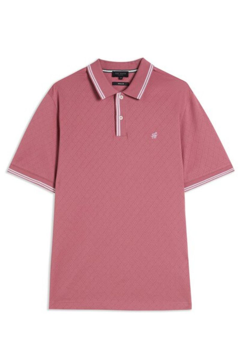 Ted Baker Dynam Polo Shirt Pink (Size XL)