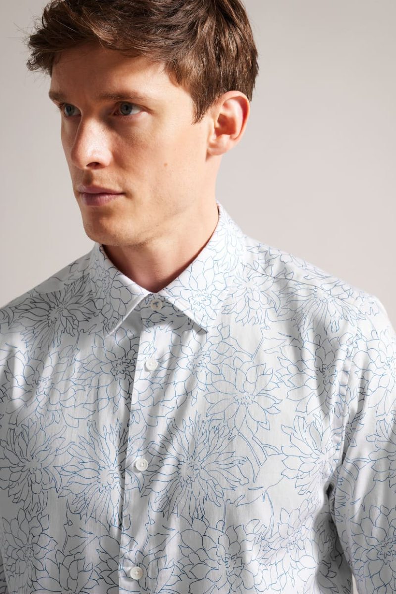 Ted Baker White Neal Floral Shirt